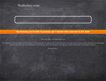 Tablet Screenshot of flcabulary.com